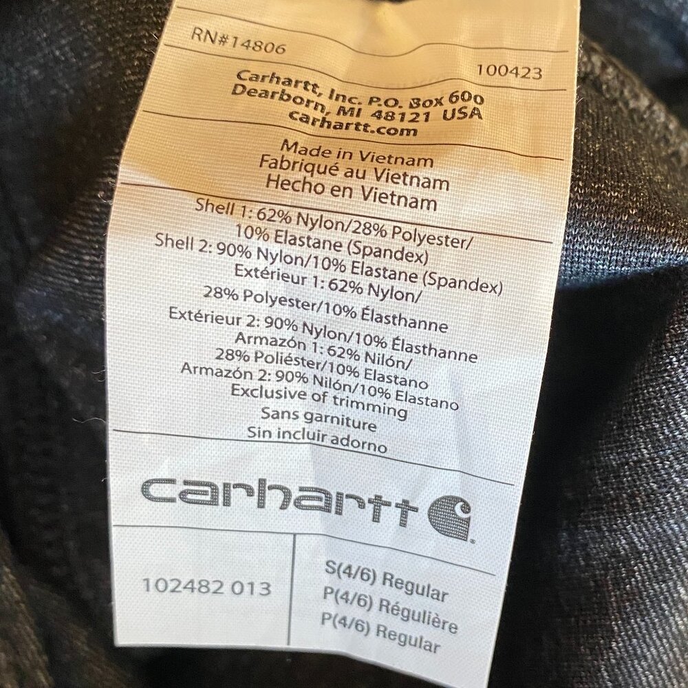 Carhartt Force Fitted Midweight Utility Work Legging Gorpcore Chores Durable-S - Picture 11 of 12